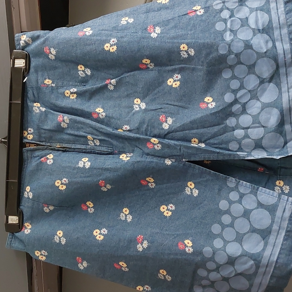 Liz Claiborne Skort Sz 10 Side Slits - Picture 4 of 12